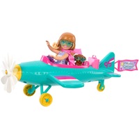 Mattel Speelset met pop en vliegtuig 2-persoons vliegtuig met draaiende propeller