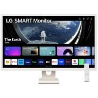 LG Smart 32SR50F-W 31.5" monitor Wit, 2x HDMI, USB-A, WiFi, Bluetooth, Sound