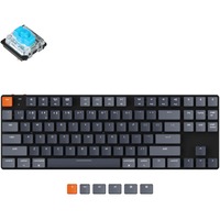 Keychron K1SE-H2, toetsenbord Zwart, US lay-out, Gateron Low Profile Mechanical Blue, RGB leds, hot swap, TKL, ABS, Bluetooth 5.1