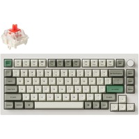 Keychron Q1 Max-P1, toetsenbord Wit, US lay-out, Gateron Jupiter Red, RGB leds, 75%, KSA double-shot PBT, hot swap, Knob, 2.4GHz | Bluetooth 5.1 | USB-C