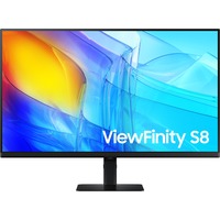 SAMSUNG ViewFinity S8 S80D LS32D800EAUXEN 32" 4K UHD monitor Zwart, HDMI, DisplayPort, USB-C, USB-A 3.2