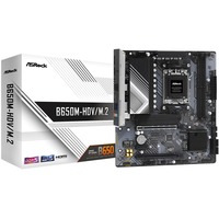 ASRock B650M-HDV/M.2 socket AM5 moederbord RAID, 2.5 Gb-LAN, Sound, µATX