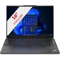 Lenovo ThinkPad E16 Gen 2 (21MA000PMH) 16"  laptop Zwart | Core Ultra 7 155H | Intel Arc Graphics | 32GB | 1 TB