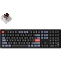 Keychron V6-B3, gaming toetsenbord Zwart, US lay-out, Keychron K Pro Brown, RGB leds, Double-shot PBT, hot swap