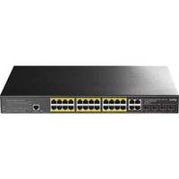 Cudy 24-Port Gigabit PoE+ L2 Managed Switch with 2 SFP Slots Zwart