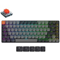 Keychron K3X-H1, toetsenbord Zwart, US lay-out, Keychron Mechanical Red, 75%, RGB leds, ABS Keycap, hot swap, USB-C | Bluetooth 5.2