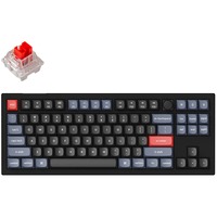 Keychron V3-D1, gaming toetsenbord Zwart, US lay-out, Keychron K Pro Red, RGB leds, TKL, Double-shot PBT, hot swap, Knob