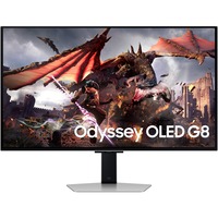 SAMSUNG Odyssey OLED G8 G80SD LS32DG802SUXEN 32" 4K UHD gaming monitor Zilver, HDMI, Display Port, FreeSync Premium Pro
