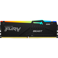 Kingston FURY 32 GB DDR5-5600 werkgeheugen Zwart, KF556C40BB2A-32, Beast RGB, XMP 3.0, EXPO