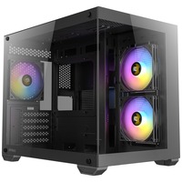 Antec CX600M RGB mini tower behuizing Zwart | 3x USB-A | Tempered Glass