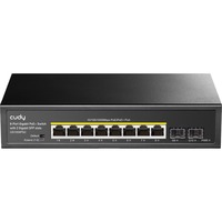 Cudy 8-GbE PoE+ Switch with 2 Uplink SFP Zwart