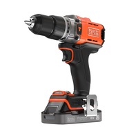 BLACK+DECKER 18V 2.0Ah Schroefklopboormachine Zwart/oranje