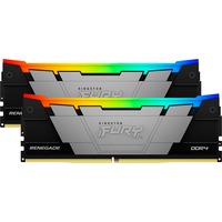 Kingston FURY 64 GB DDR4-3600 Kit werkgeheugen Zwart, KF436C18RB2AK2/64, Renegade RGB, XMP