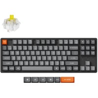 Keychron K8 Max-J4, toetsenbord Zwart, US lay-out, Keychron Super Banana, 80% TKL, RGB leds, OSA Double-shot PBT, hot swap, USB-C | 2.4 GHz | Bluetooth 5.1