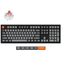 Keychron K10 Max-B1, toetsenbord Zwart, US lay-out, Keychron Super Red, RGB leds, OSA Double-shot PBT, USB-C | 2.4 GHz | Bluetooth 5.1