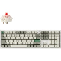 Keychron Q6 Max-P1, toetsenbord Wit, US lay-out, Gateron Jupiter Red, RGB leds, KSA double-shot PBT, hot swap, Knob, 2.4GHz | Bluetooth 5.1 | USB-C