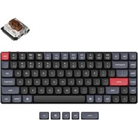 Keychron K3 Pro-B3, toetsenbord Zwart, US lay-out, Gateron Low Profile Mechanical Brown, RGB leds, 75%, Double-shot PBT, Bluetooth 5.1