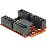 DeLOCK Module M.2 NGFF > 4 x SATA uitbreidingsmodule 