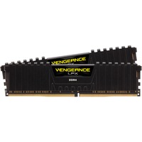 Corsair 16 GB DDR4-3200 Kit werkgeheugen Zwart, CMK16GX4M2E3200C16, Vengeance LPX, XMP 2.0