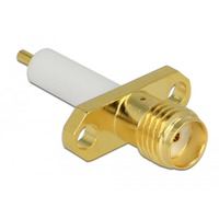 DeLOCK SMA jack voor installatie connector Goud