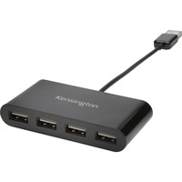 Kensington USB 2.0 4-Port usb-hub Zwart