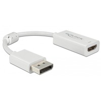 DeLOCK DisplayPort 1.4 > HDMI adapter Wit, 0,1 meter, 4K