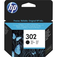 HP 302 Inktcartridge Zwart, F6U66AE, Zwart