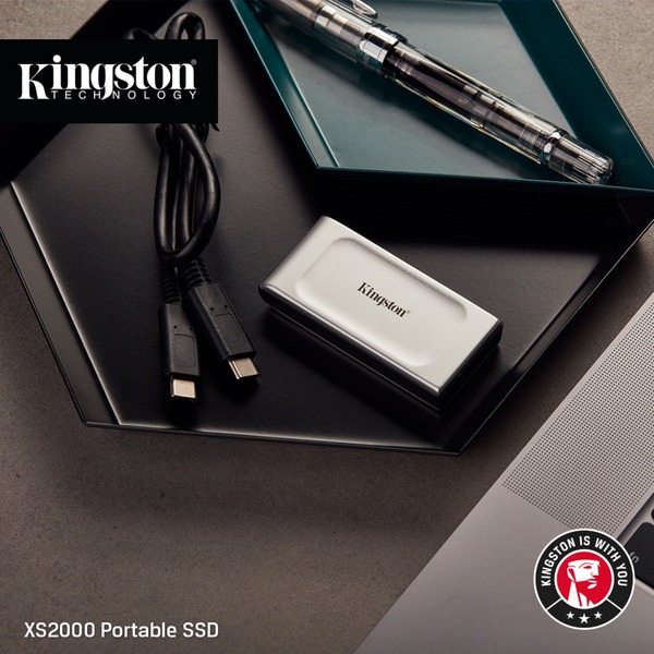 Kingston Xs2000 Portable 4 Tb Externe Ssd Zilverzwart Sxs20002000g Usb C 32 20 Gbits 2168